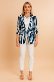 Jovie | Elegante damesjas met sjaalkraag 1