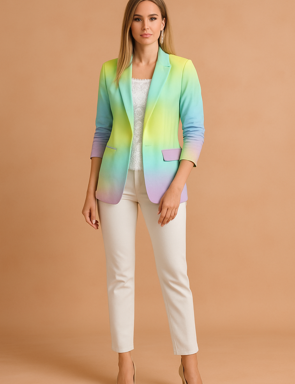 Jovie | Elegante damesjas met sjaalkraag 2