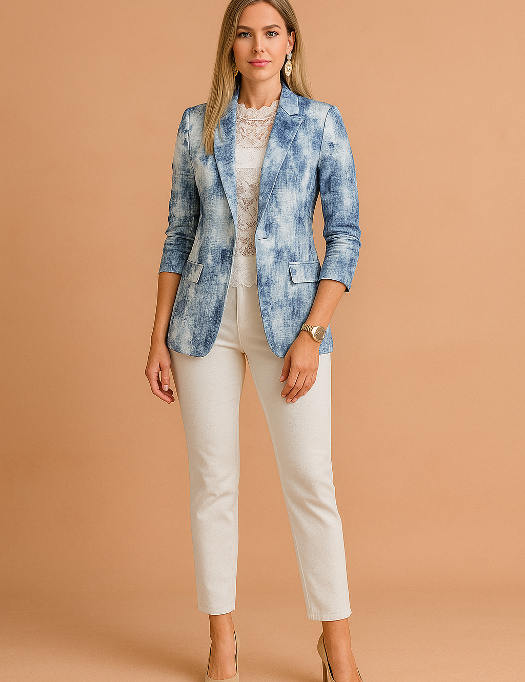 Jovie | Elegante damesjas met sjaalkraag 3