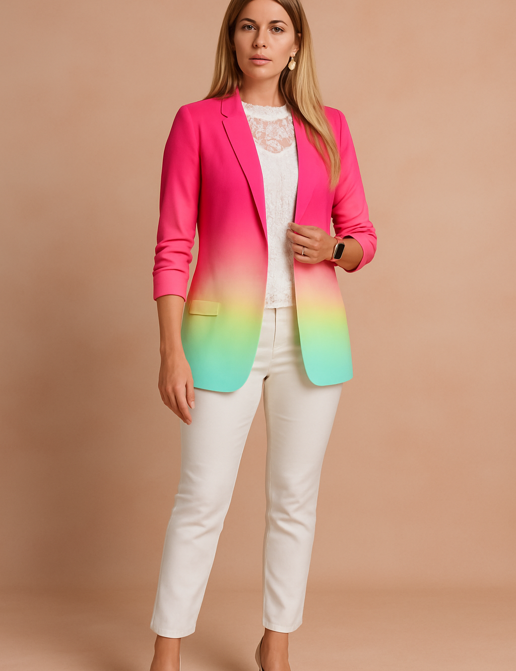 Jovie | Elegante damesjas met sjaalkraag 7