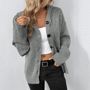 Julie | Gebreid warm damesvest | Knoopsluiting 0
