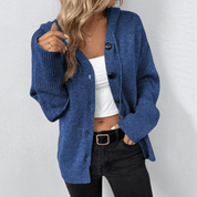 Julie | Gebreid warm damesvest | Knoopsluiting 3