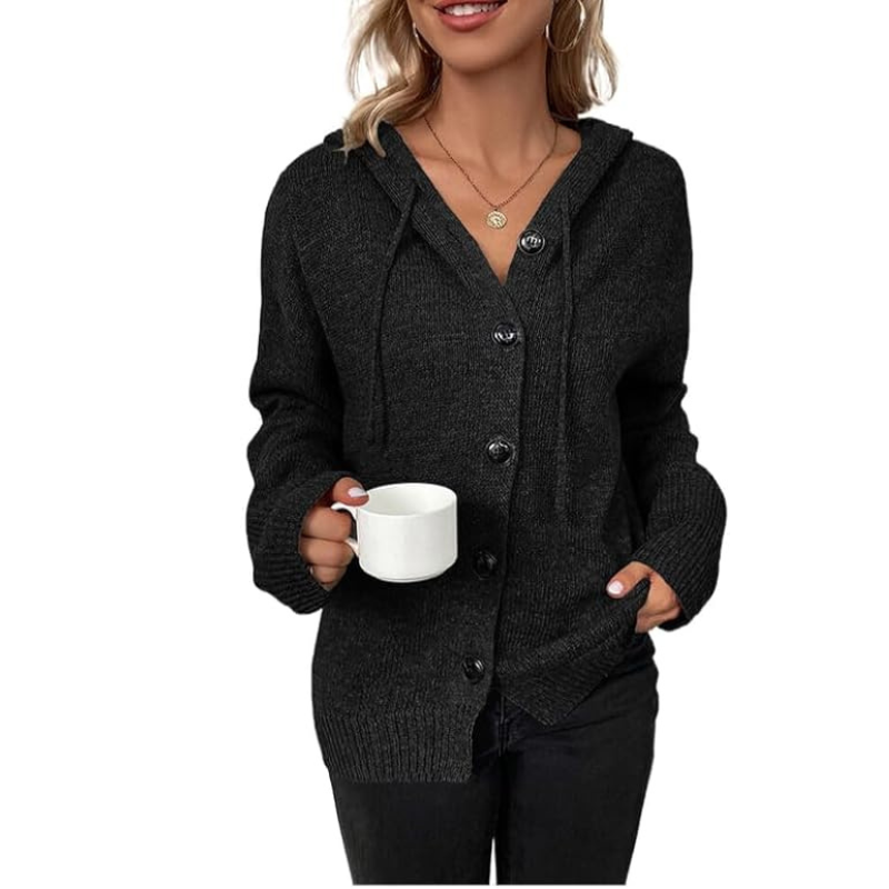 Julie | Gebreid warm damesvest | Knoopsluiting 7