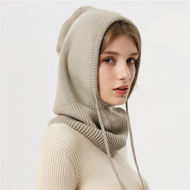 Kasjmier winter gebreide muts 4