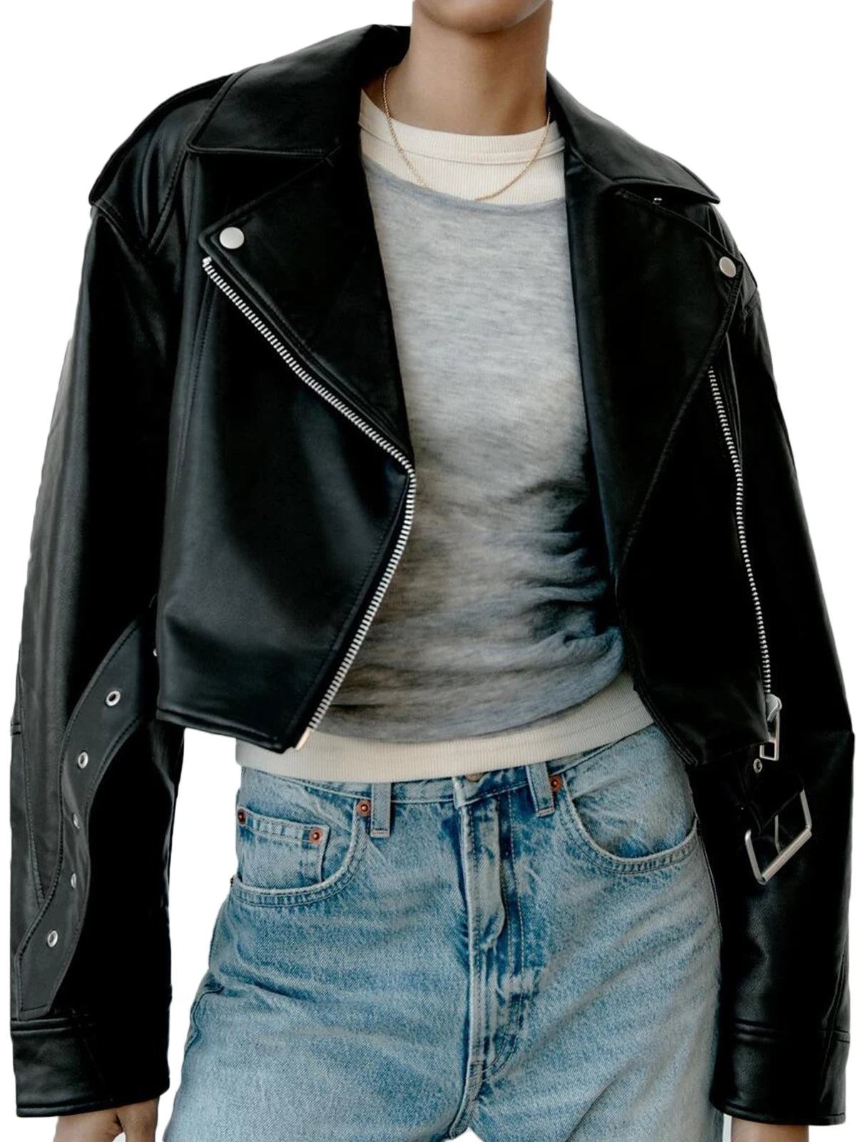 Klassiek dames bikerjack | Casual 2