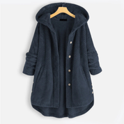 Knoopjack met capuchon voor dames | Warm 0