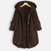 Knoopjack met capuchon voor dames | Warm 3
