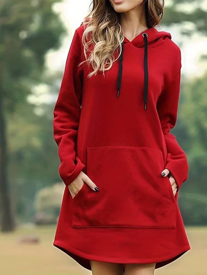 Lange hoodiejurken voor dames | Casual 0