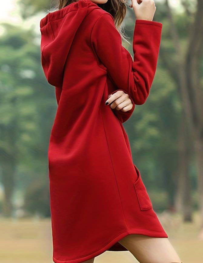 Lange hoodiejurken voor dames | Casual 1