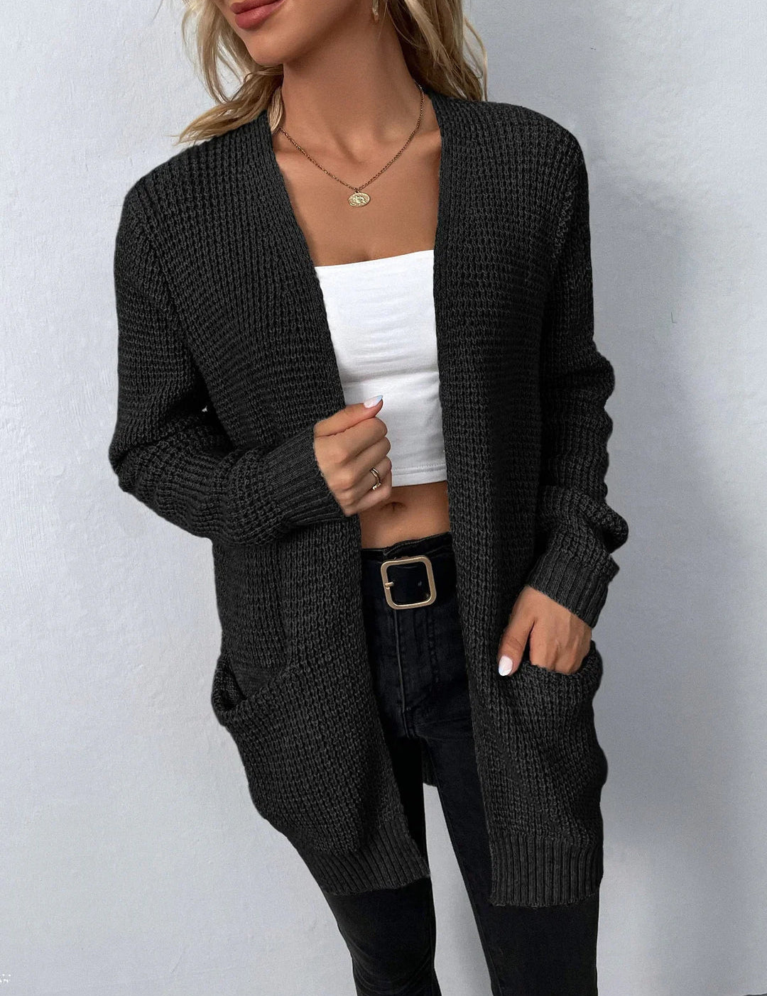 Lange mouwen vest voor dames | Klassiek 0