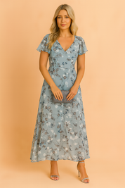 Lilia | Elegante bloemen midi-jurk 3
