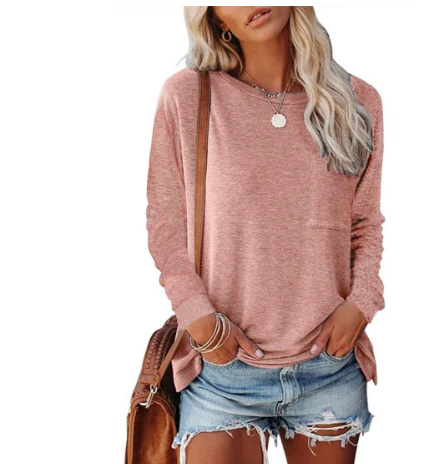Losvallende sweater voor dames | Ronde hals 0