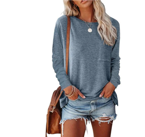 Losvallende sweater voor dames | Ronde hals 2