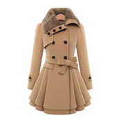 Luxueuze jas met bontrand - Lovista