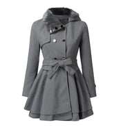 Luxueuze jas met bontrand - Lovista