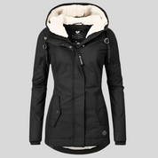 Minthe | Lange Winterjas met luxe voering en capuchon