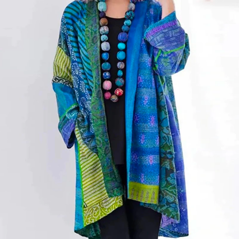 Macy | Lange kleurrijke cardigan voor dames | Stijlvol 0