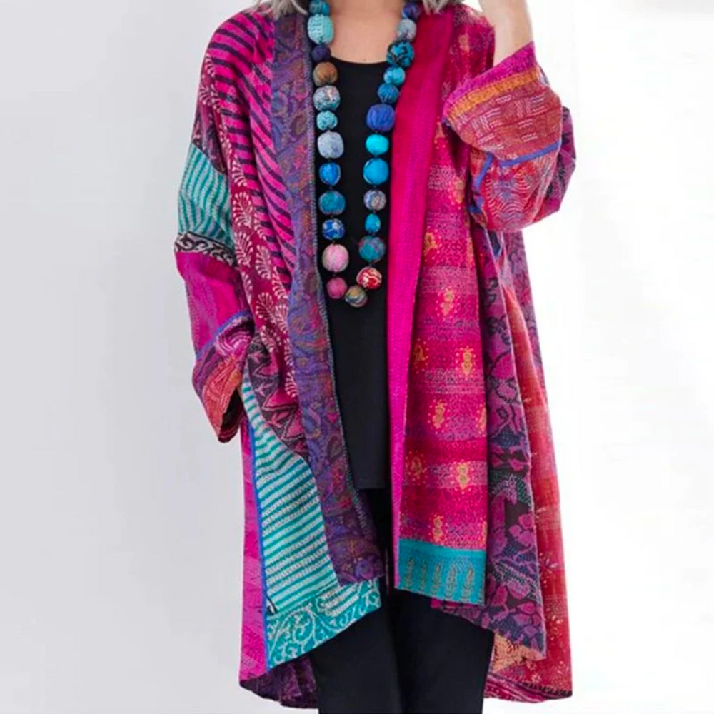 Macy | Lange kleurrijke cardigan voor dames | Stijlvol 4