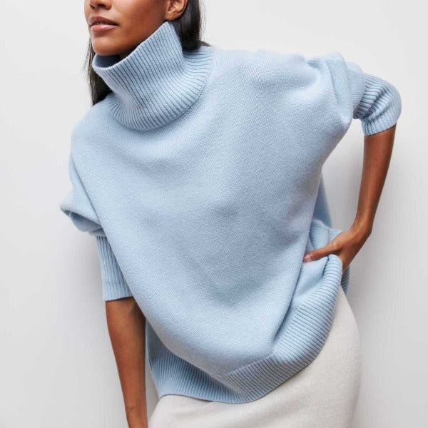 Madilyn | Dames Casual Turtleneck Trui | Lang 0