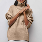 Madilyn | Dames Casual Turtleneck Trui | Lang 2