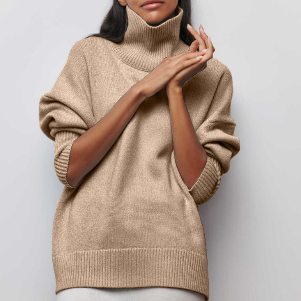 Madilyn | Dames Casual Turtleneck Trui | Lang 2