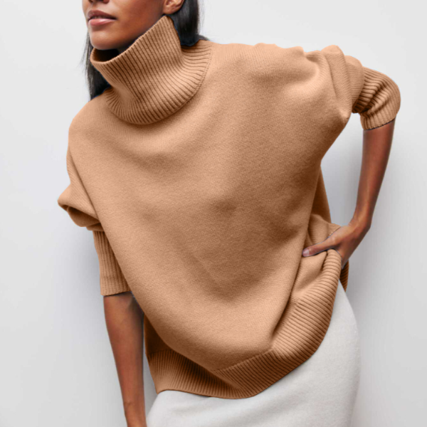Madilyn | Dames Casual Turtleneck Trui | Lang 4