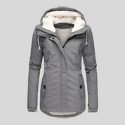 Minthe | Lange Winterjas met luxe voering en capuchon