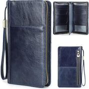 Ocean | Top Grain Leren Paspoort Wallet