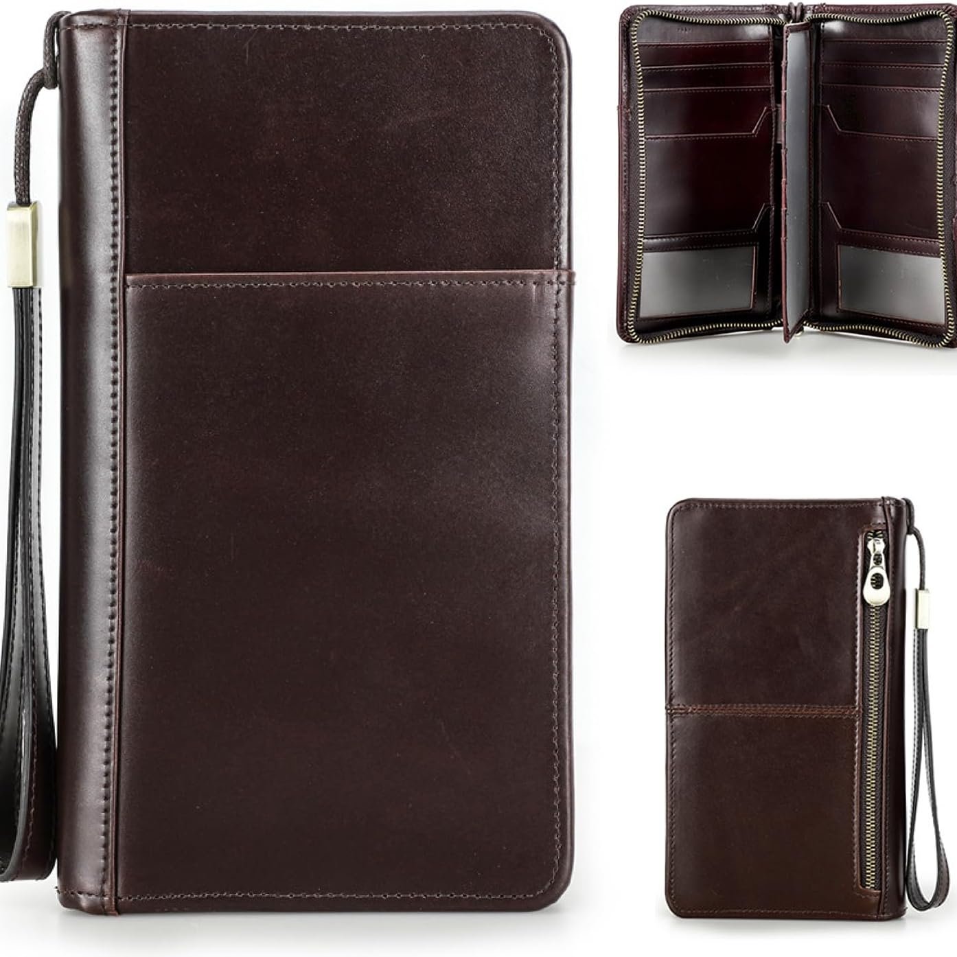 Ocean | Top Grain Leren Paspoort Wallet