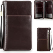 Ocean | Top Grain Leren Paspoort Wallet