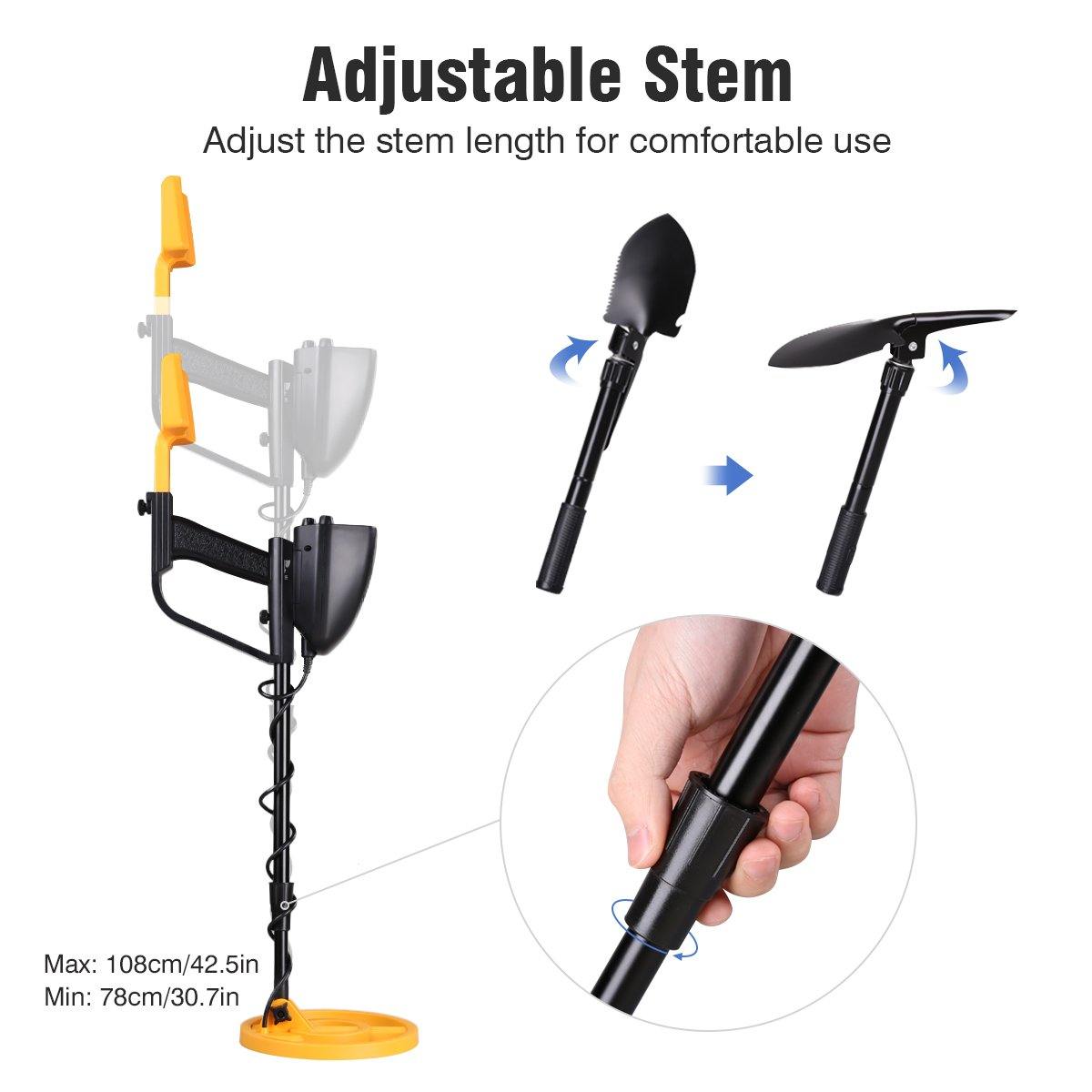 Mega Gouddetector Kit met schep en koptelefoon 3