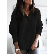 Melina | Gebreide wintertrui voor dames | Ritssluiting 2