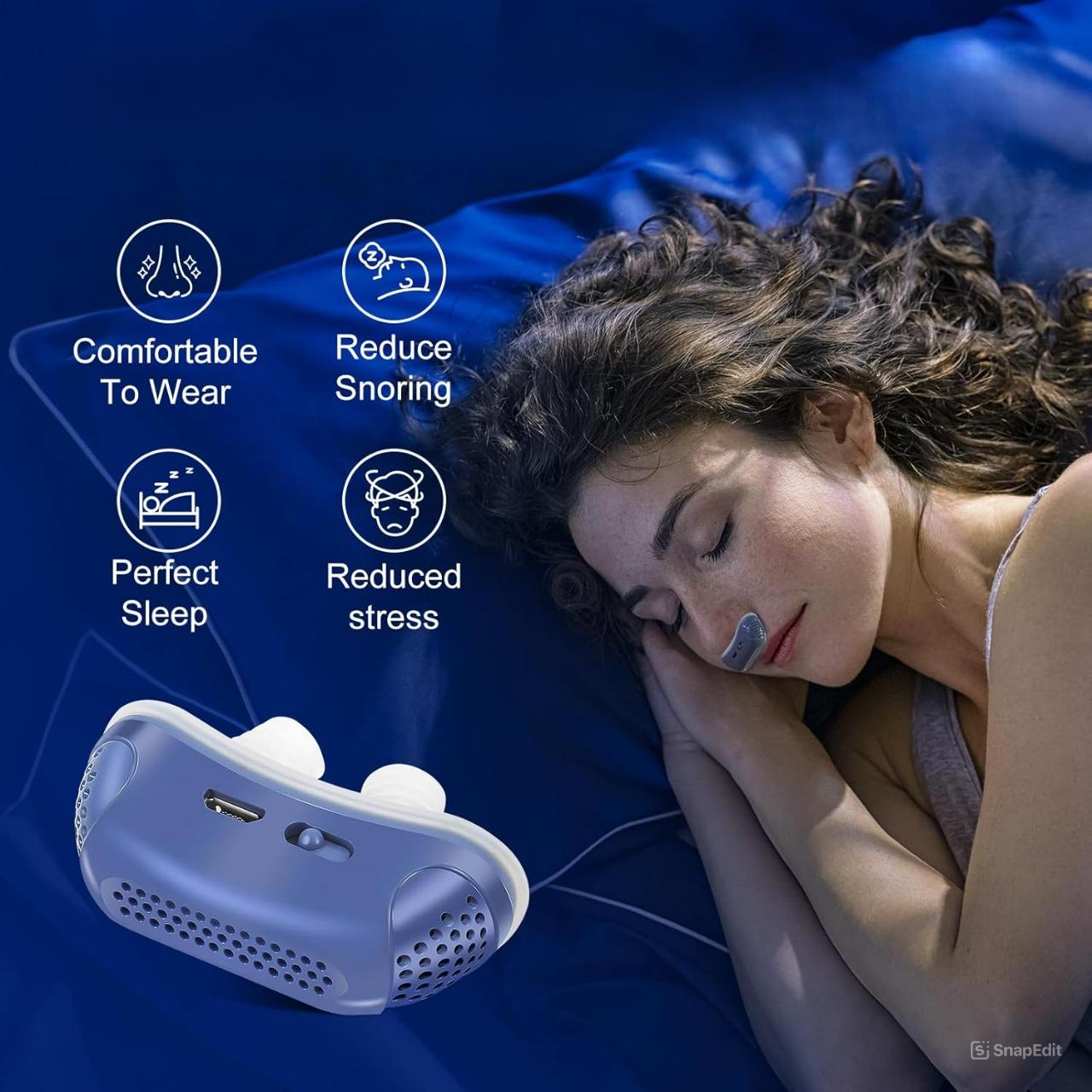 Micro CPAP-apparaat voor slaapapneu voor reizen en tegen snurken - CPAP-alternatief 6