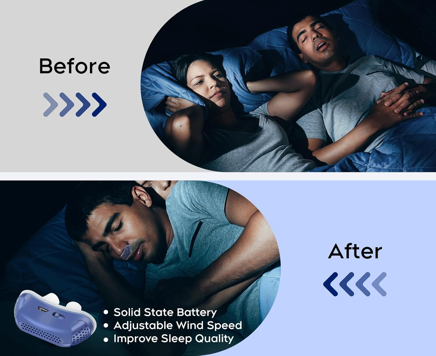 Micro CPAP-apparaat voor slaapapneu voor reizen en tegen snurken - CPAP-alternatief 7