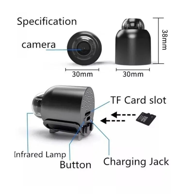 Mini 5G draadloze wifi-camera 1080P HD 4
