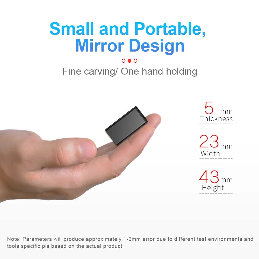 Mini verborgen voice recorder – spionage-uitrusting klein audio-opnameapparaat 3