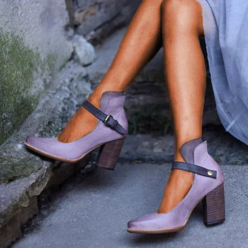 AUDREY | Elegante Hiel Sandalen met Bandjes