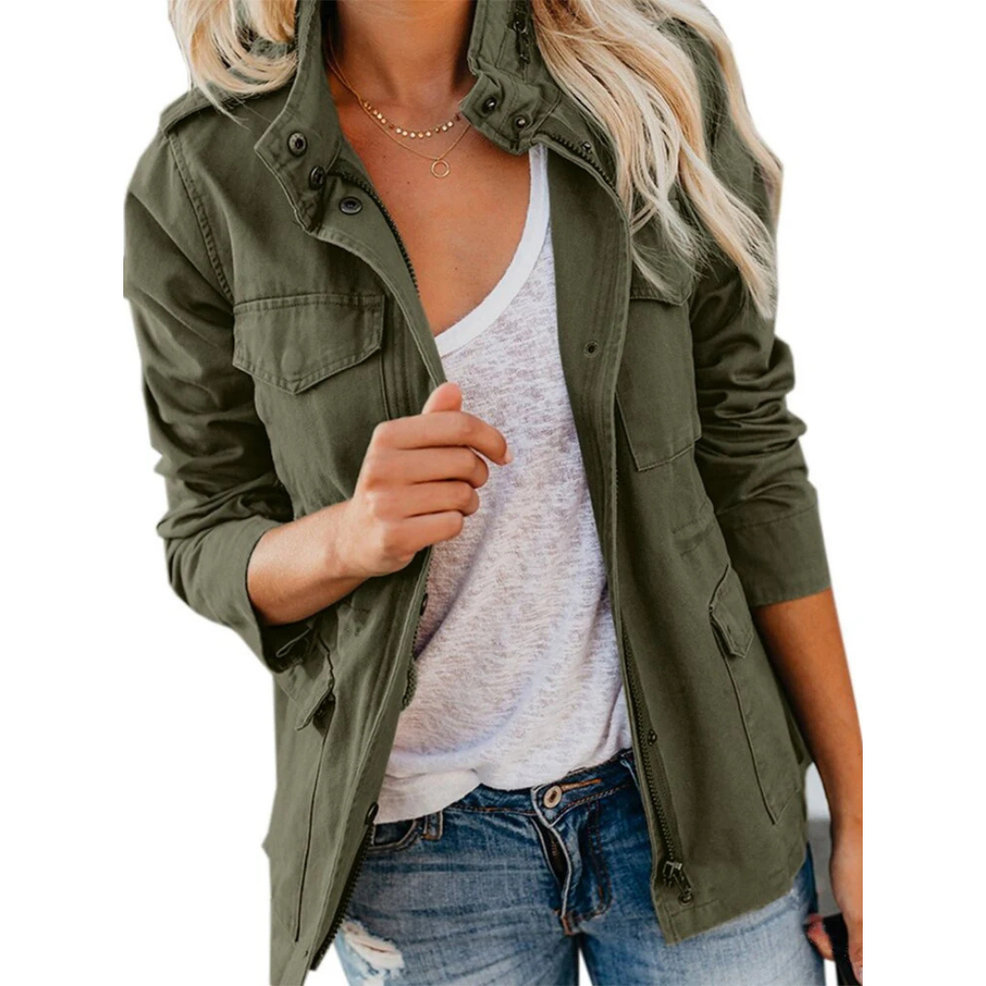 Modern chique jasje voor dames | Ritssluiting 0