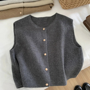 Mouwloos damesvest met knopen | Casual 4