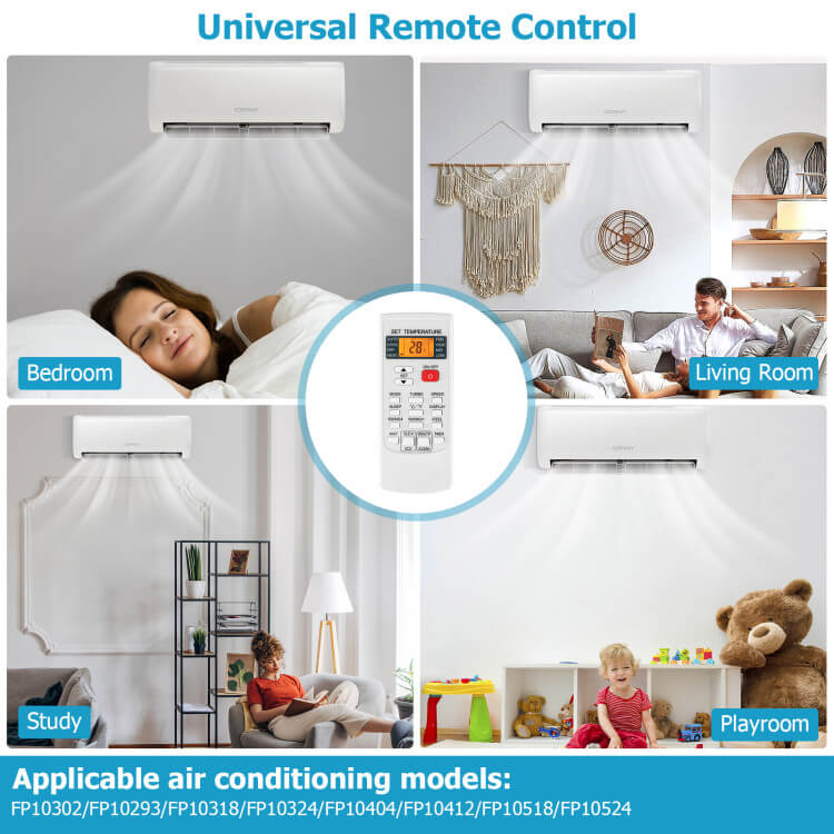 Multi-merk airconditioner afstandsbediening – Universele AC-controller met snelle installatie | Gemakkelijk te vervangen | Voor thuis en op het werk 3