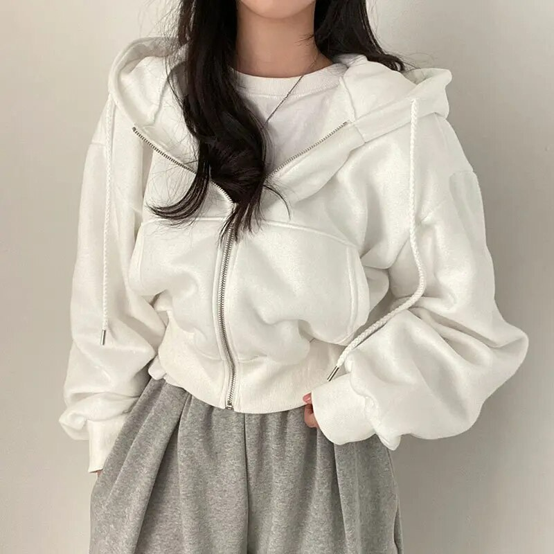 Mylah | Oversized korte jas met capuchon voor dames | Warm 0