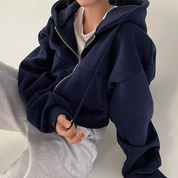 Mylah | Oversized korte jas met capuchon voor dames | Warm 3