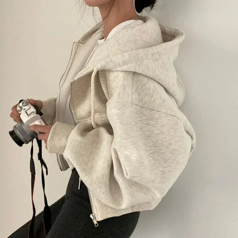 Mylah | Oversized korte jas met capuchon voor dames | Warm 4