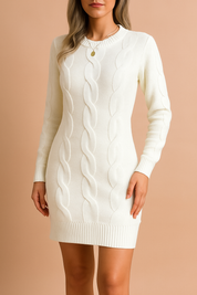 Nathalie gebreide trui jurk 7