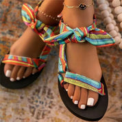 DELIA | Leoprint Platte Zomer Sandalen