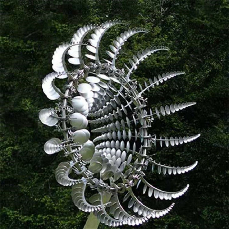 Nieuwe anti-roest magische metalen windmolen-kinetische metalen windspinners 0