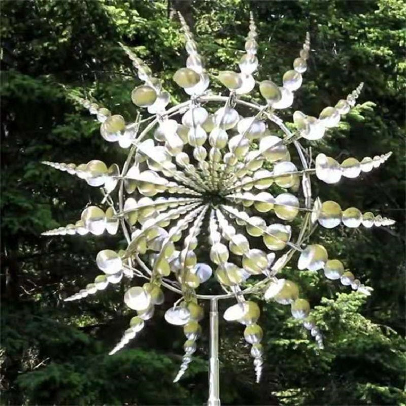 Nieuwe anti-roest magische metalen windmolen-kinetische metalen windspinners 4
