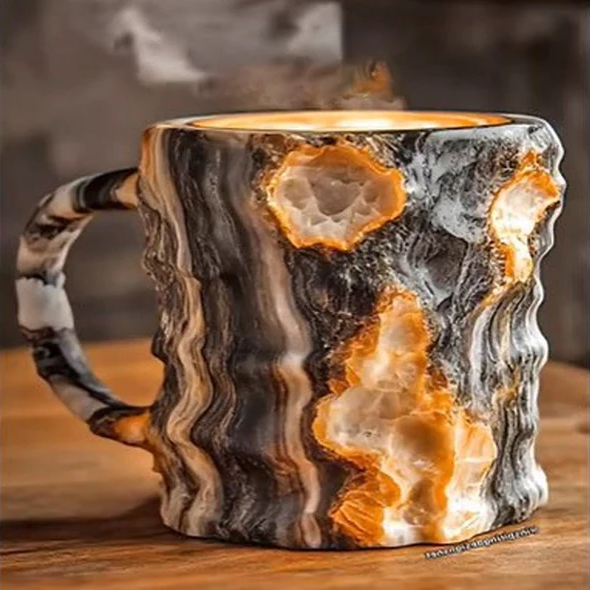 Nieuwe mineraalkristal koffiemokken 5