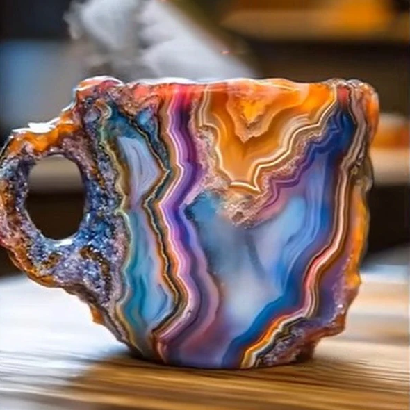 Nieuwe mineraalkristal koffiemokken 9