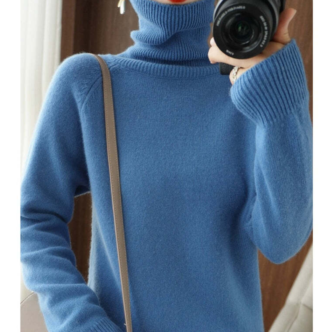 Nikki | Elegante trui met lange mouwen voor dames | Coltrui 2